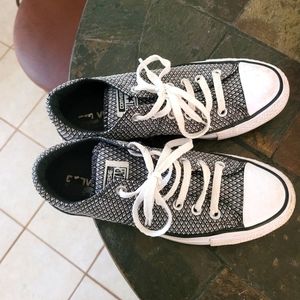 Snake skin looking converse